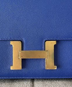 Alternative view of Hermes Constance 24 Blue Electric Epsom